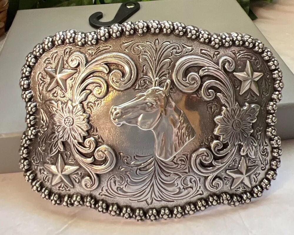 Nocona Horse Head Western Belt Buckle HORSE